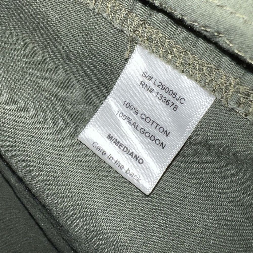 Love Tree Full Zip Army Denim Jacket Green Size Medium - Picture 4 of 4